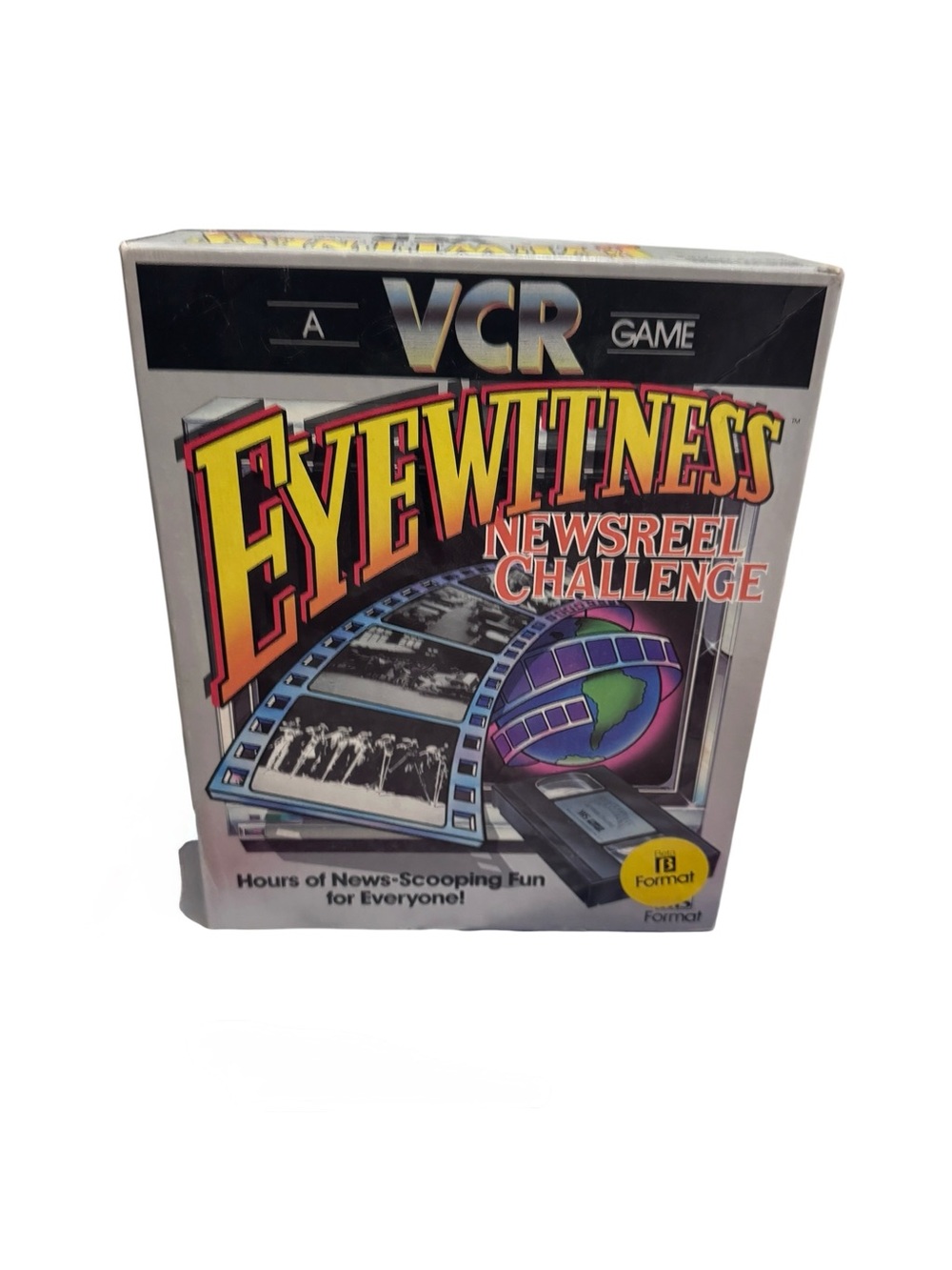 A VCR Game Eyewitness Newsreel Challenge VCR Game - Multicolor Box